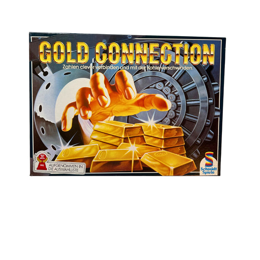 Gold Connection - Brettspiel Schmidt Spiele 1992 – SKU A11568 – Gesellschaftsspiel gebraucht kaufen bei Brettspielimperium