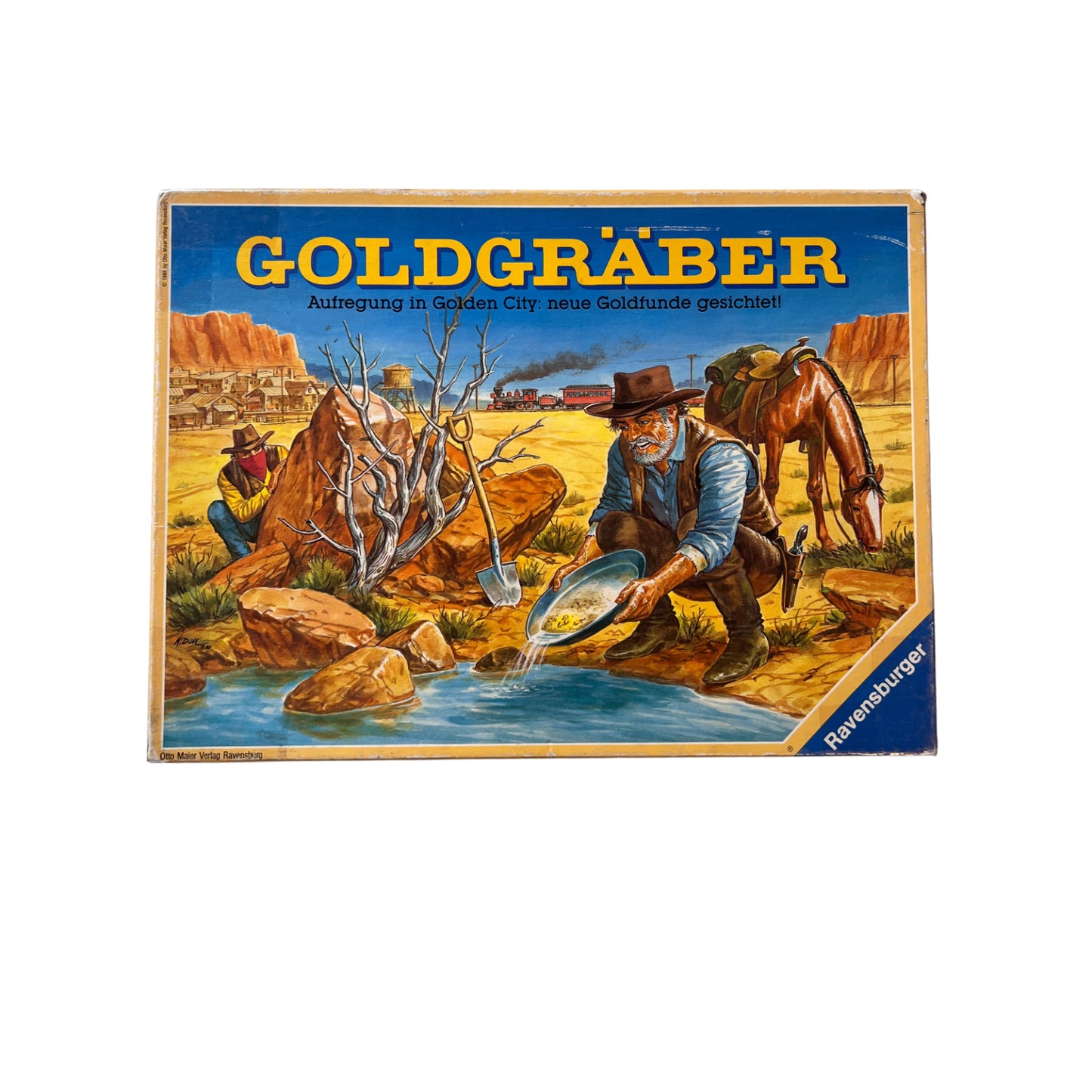 Goldgräber Brettspiel Aufregung in golden City Ravensburger – SKU A14481 – Gesellschaftsspiel gebraucht kaufen bei Brettspielimperium