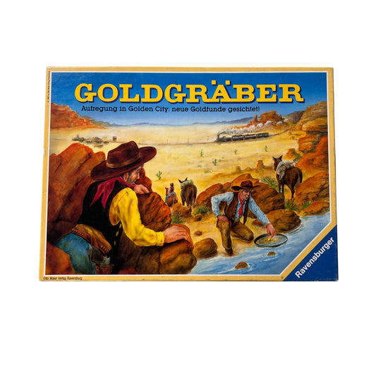 Goldgräber Brettspiel Aufregung in golden City Ravensburger – SKU A14559 – Gesellschaftsspiel gebraucht kaufen bei Brettspielimperium