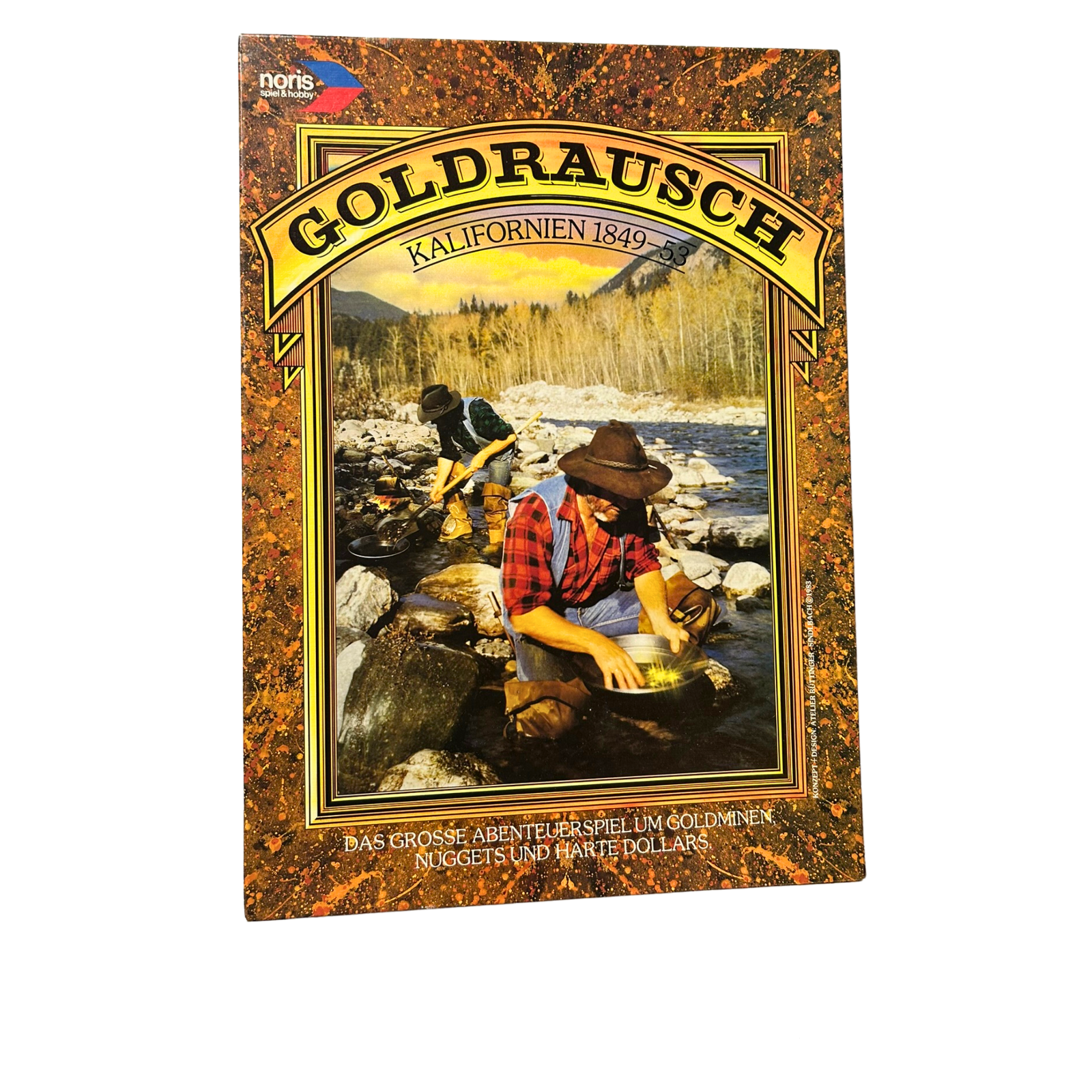 GOLDRAUSCH Kalifornien 1849-53 Brettspiel Noris 1983 - Vollständig - Ansicht 1