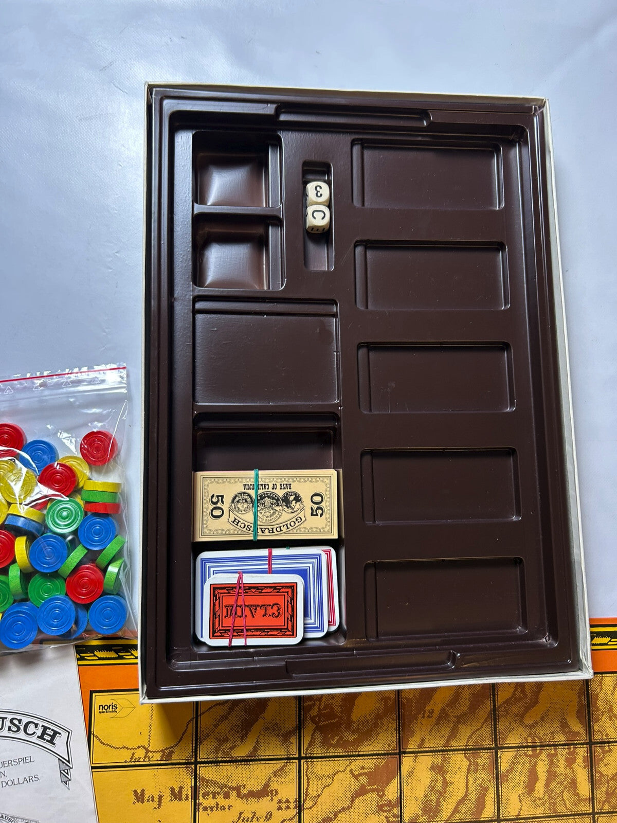 GOLDRAUSCH Kalifornien 1849-53 Brettspiel Noris 1983 - Vollständig - Ansicht 10