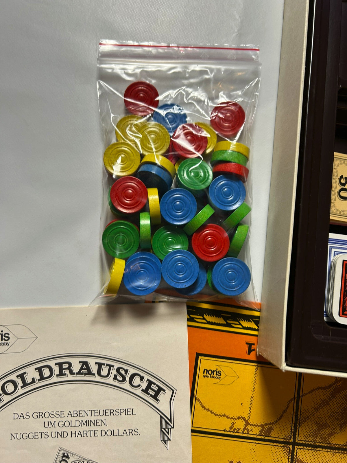 GOLDRAUSCH Kalifornien 1849-53 Brettspiel Noris 1983 - Vollständig - Ansicht 8