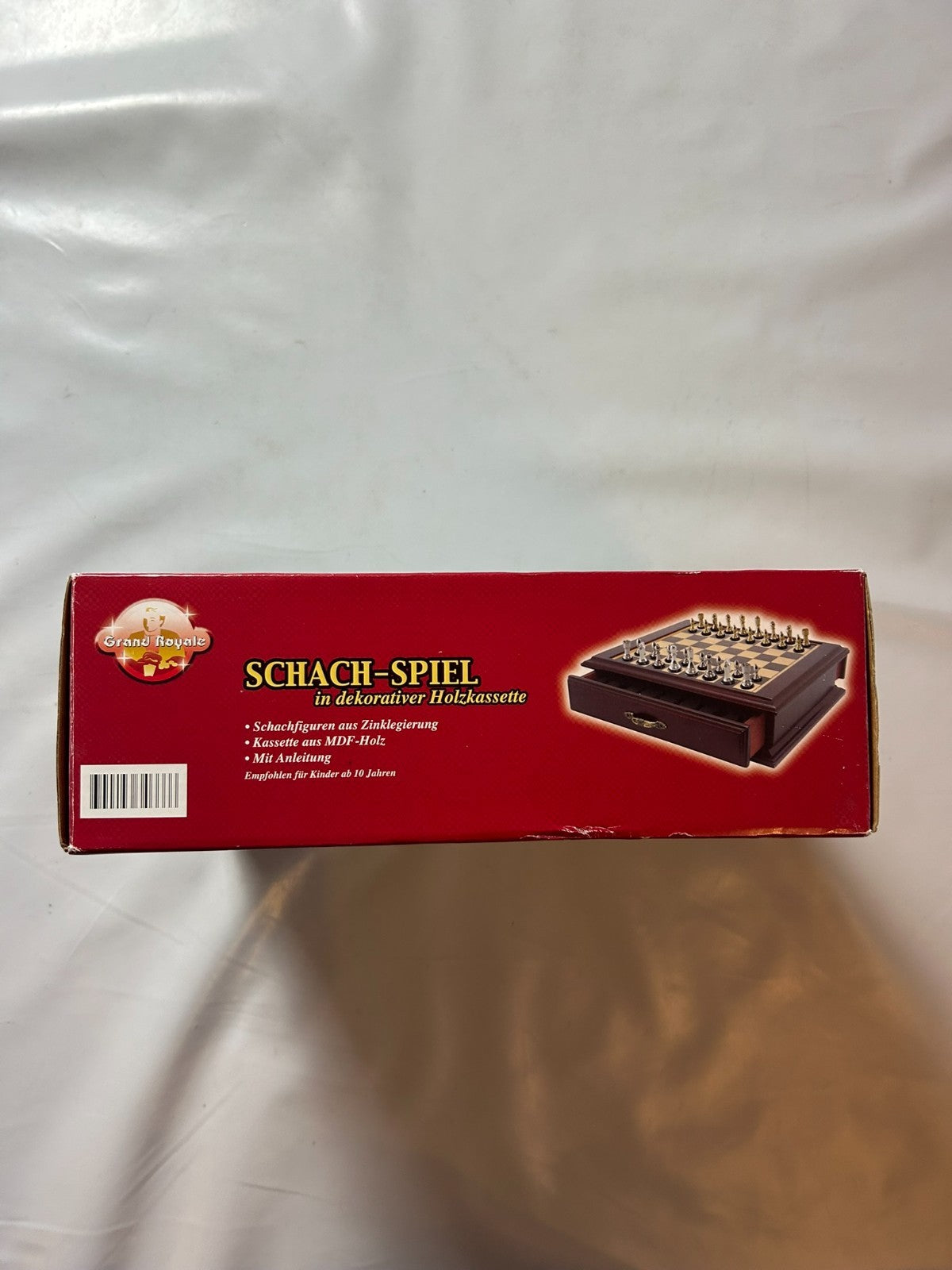 Grand Royale Schatulle aus Holz 20x20 Figuren Metall König 4cm  Unbespielt - Ansicht 10
