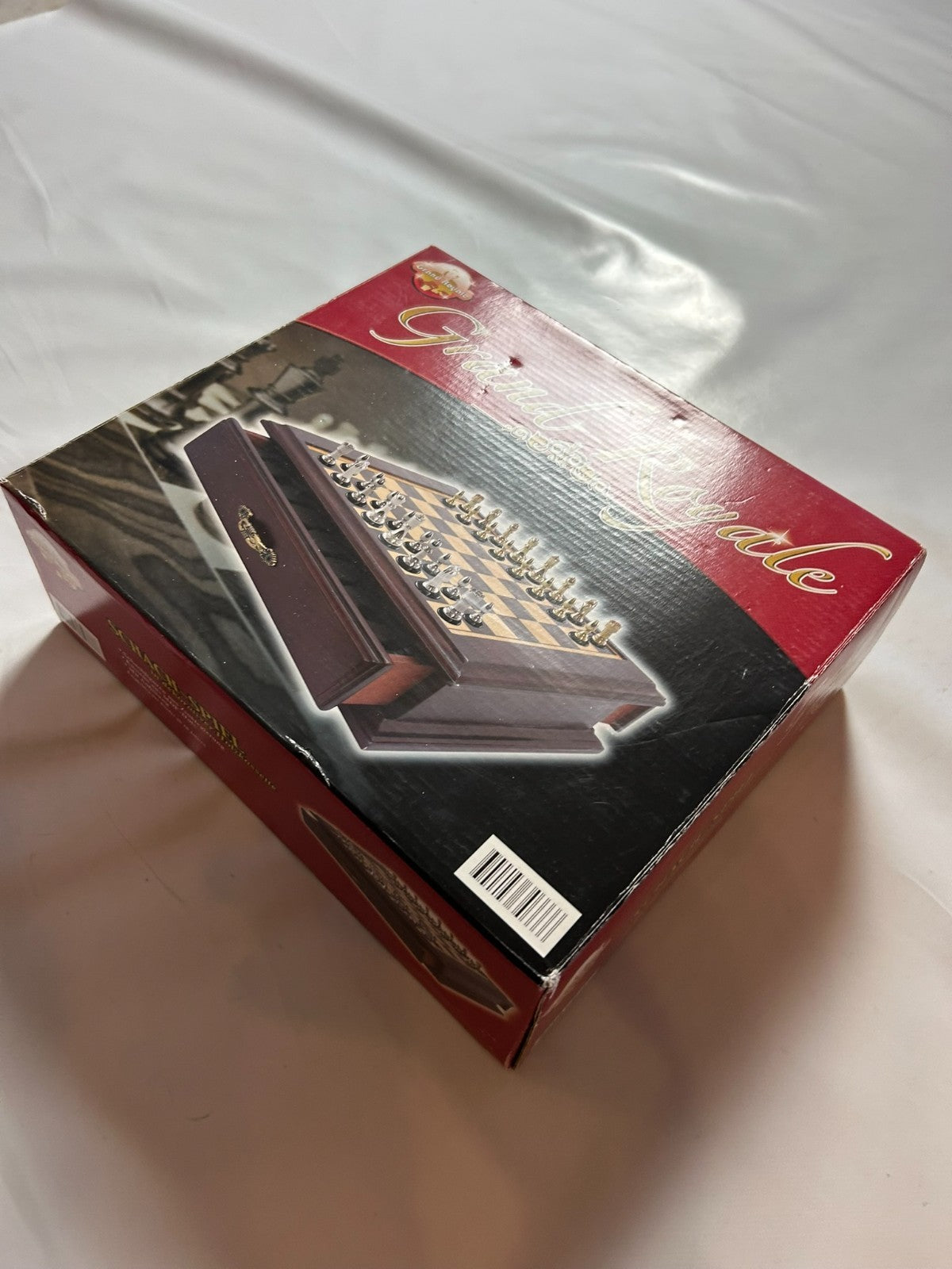 Grand Royale Schatulle aus Holz 20x20 Figuren Metall König 4cm  Unbespielt - Ansicht 4