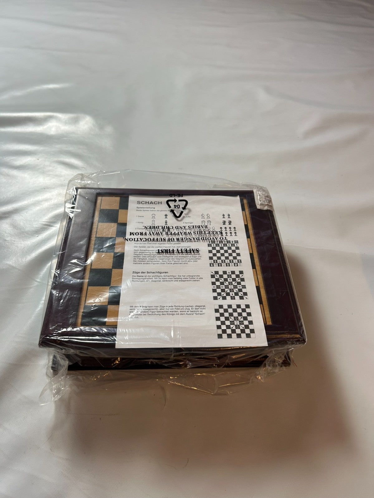 Grand Royale Schatulle aus Holz 20x20 Figuren Metall König 4cm  Unbespielt - Ansicht 7