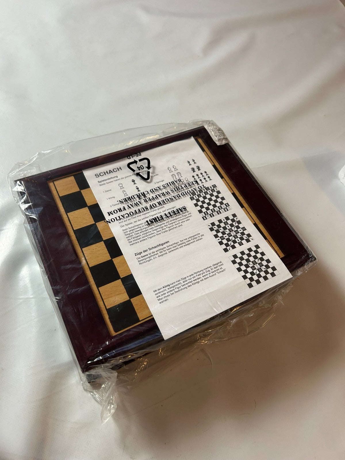 Grand Royale Schatulle aus Holz 20x20 Figuren Metall König 4cm  Unbespielt - Ansicht 9