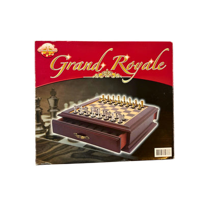 Grand Royale Schatulle aus Holz 20x20 Figuren Metall König 4cm - Unbespielt – SKU A10346 – Gesellschaftsspiel gebraucht kaufen bei Brettspielimperium