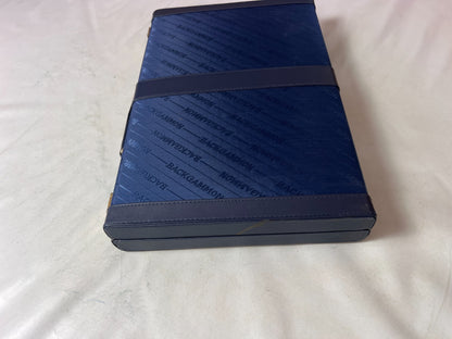 Großer Backgammon Kunstleder-Koffer - blau  38 x 25 cm geschlossen - Ansicht 9
