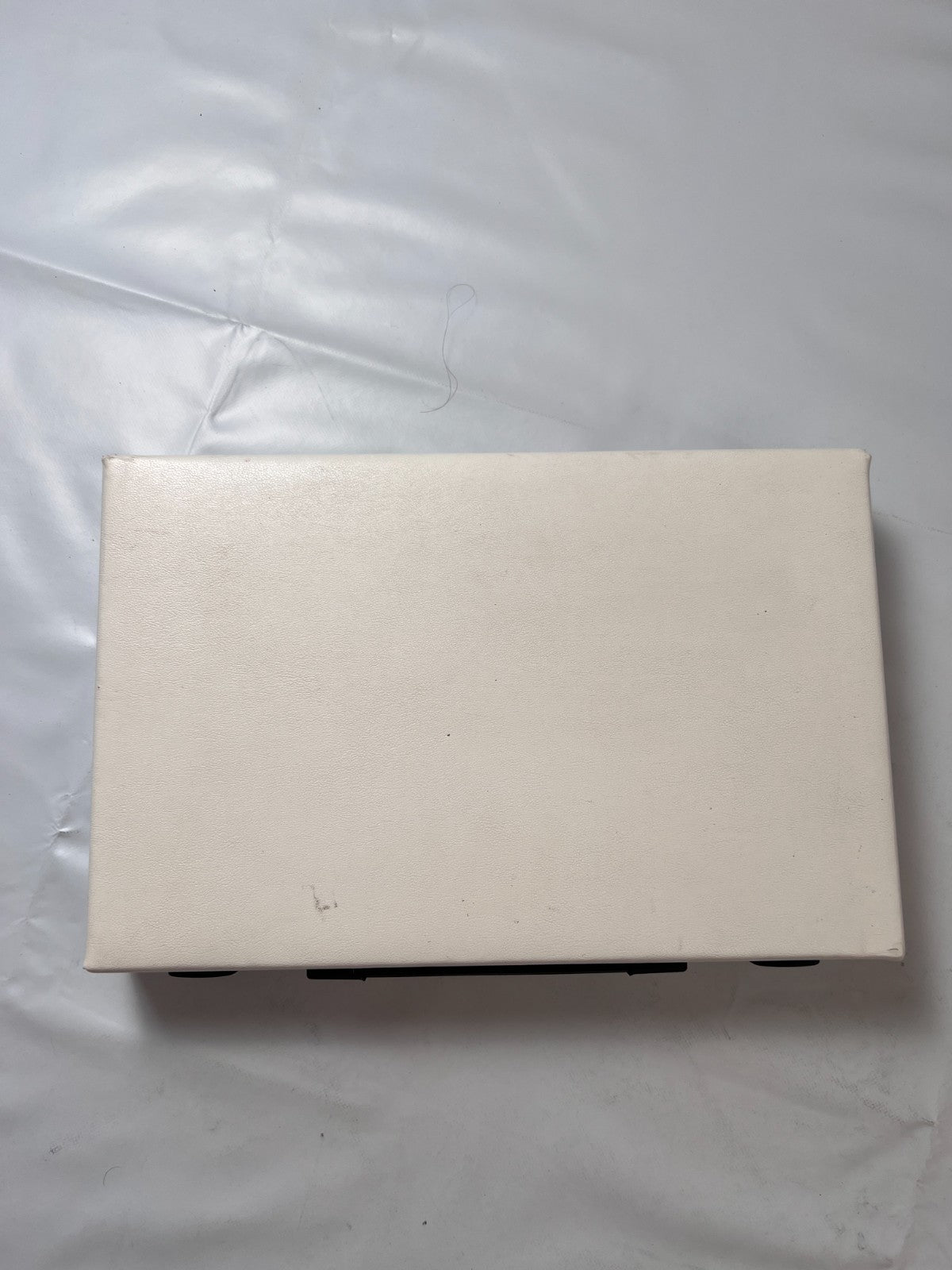 Großer Backgammon Kunstleder-Koffer -Weiss 38 x 25 cm geschlossen - Ansicht 12