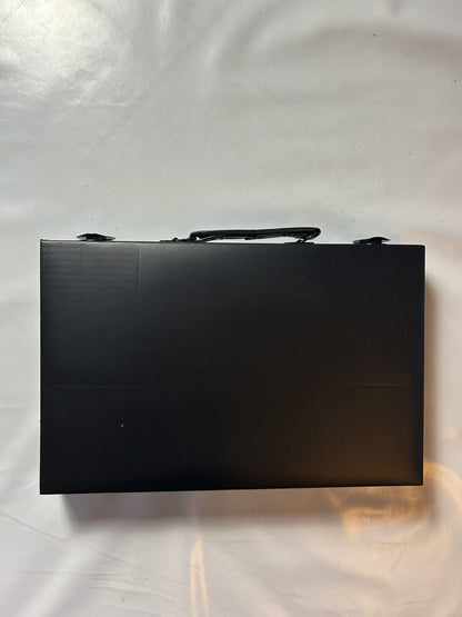 Großer Backgammon KunstlederKoffer Rot schwarz  38 x 25 cm geschlossen - Ansicht 13