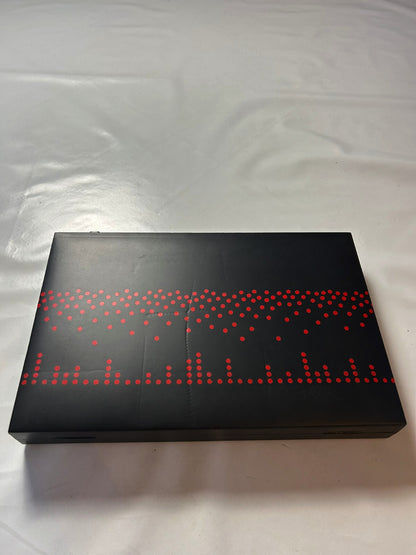 Großer Backgammon KunstlederKoffer Rot schwarz  38 x 25 cm geschlossen - Ansicht 3