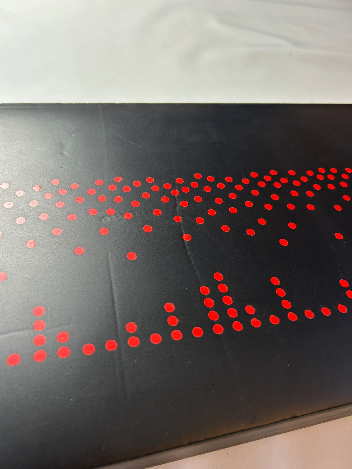 Großer Backgammon KunstlederKoffer Rot schwarz  38 x 25 cm geschlossen - Ansicht 4