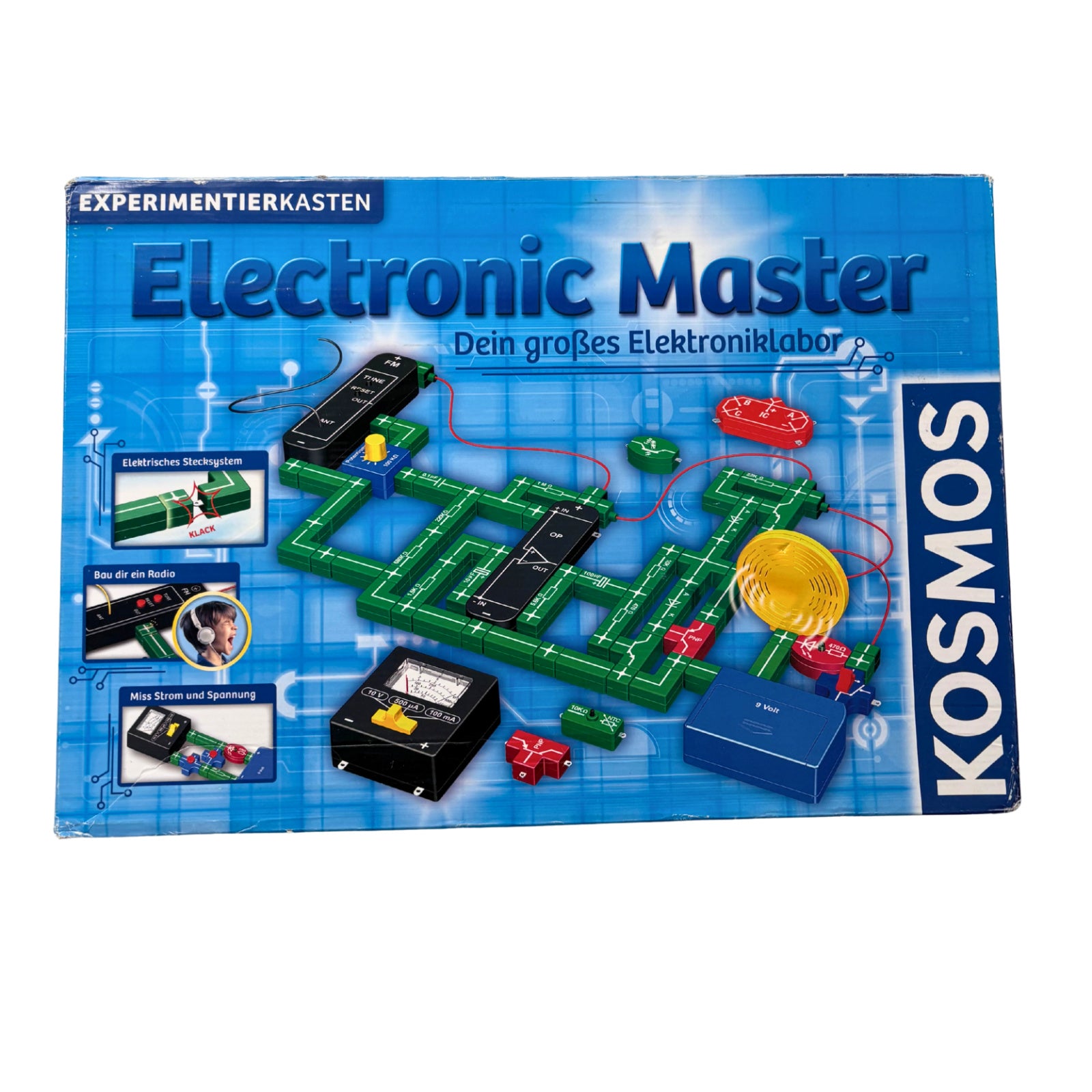 großer Kosmos Electronics Master Elektroniclabor – SKU A13056 – Gesellschaftsspiel gebraucht kaufen bei Brettspielimperium