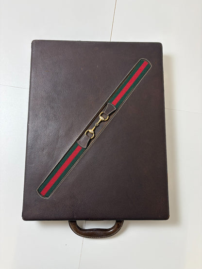 Gucci Backgammon-Set aus Holz und Leder - Vollständig - Ansicht 2