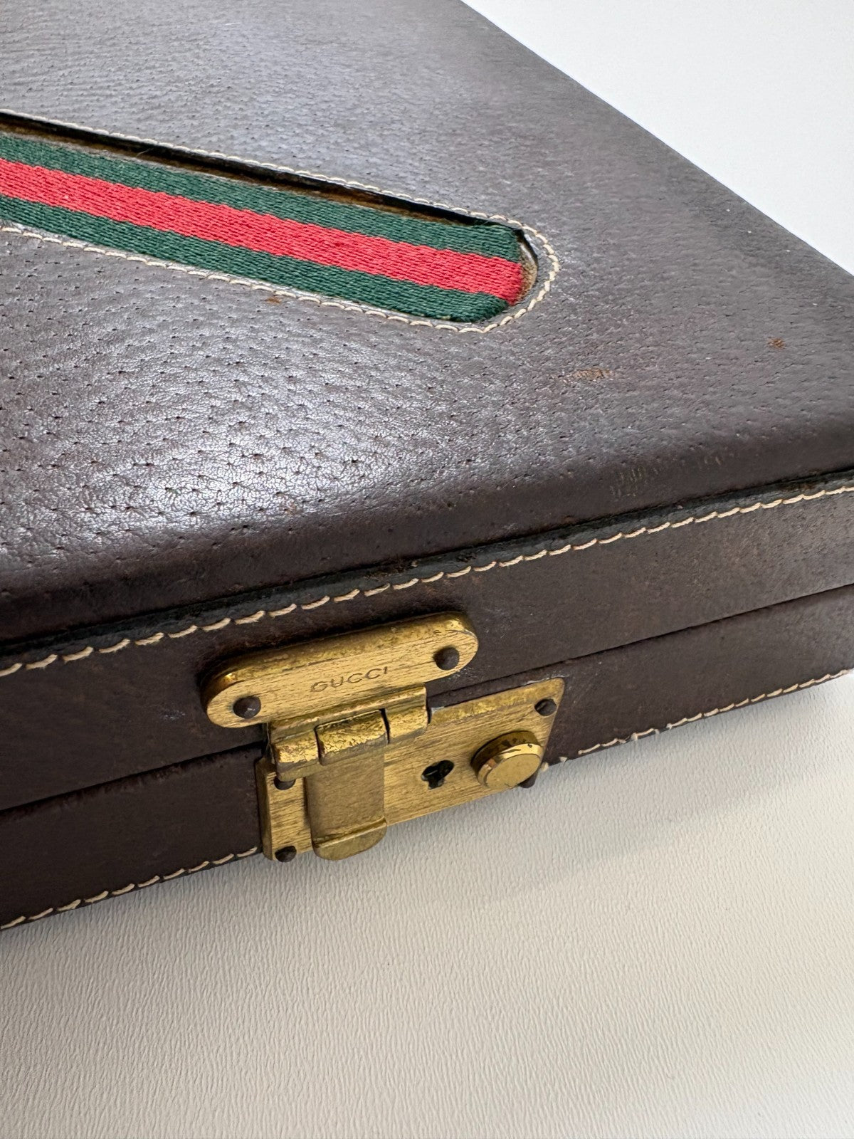 Gucci Backgammon-Set aus Holz und Leder - Vollständig - Ansicht 7