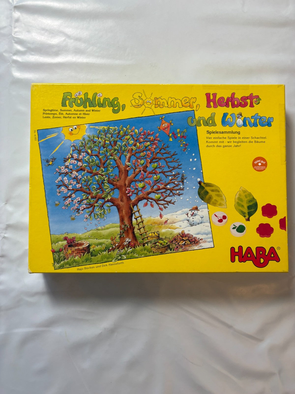 HABA 4162 Frühling Sommer Herbst und Winter Legespiel Bäume - Vollständig - Ansicht 2