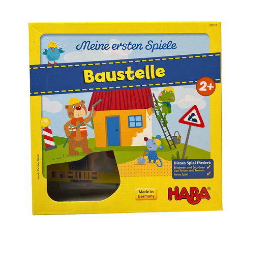HABA Meine ersten Spiele – Baustelle: Zuordnungs- & Memospiel – SKU A11382 – Gesellschaftsspiel gebraucht kaufen bei Brettspielimperium