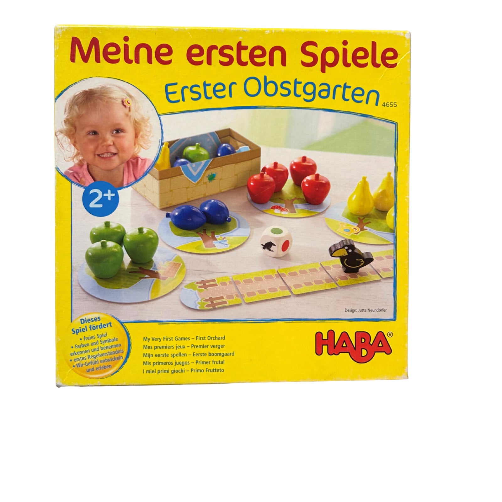 HABA Spiel - Meine ersten Spiele - Erster Obstgarten – SKU A11383 – Gesellschaftsspiel gebraucht kaufen bei Brettspielimperium