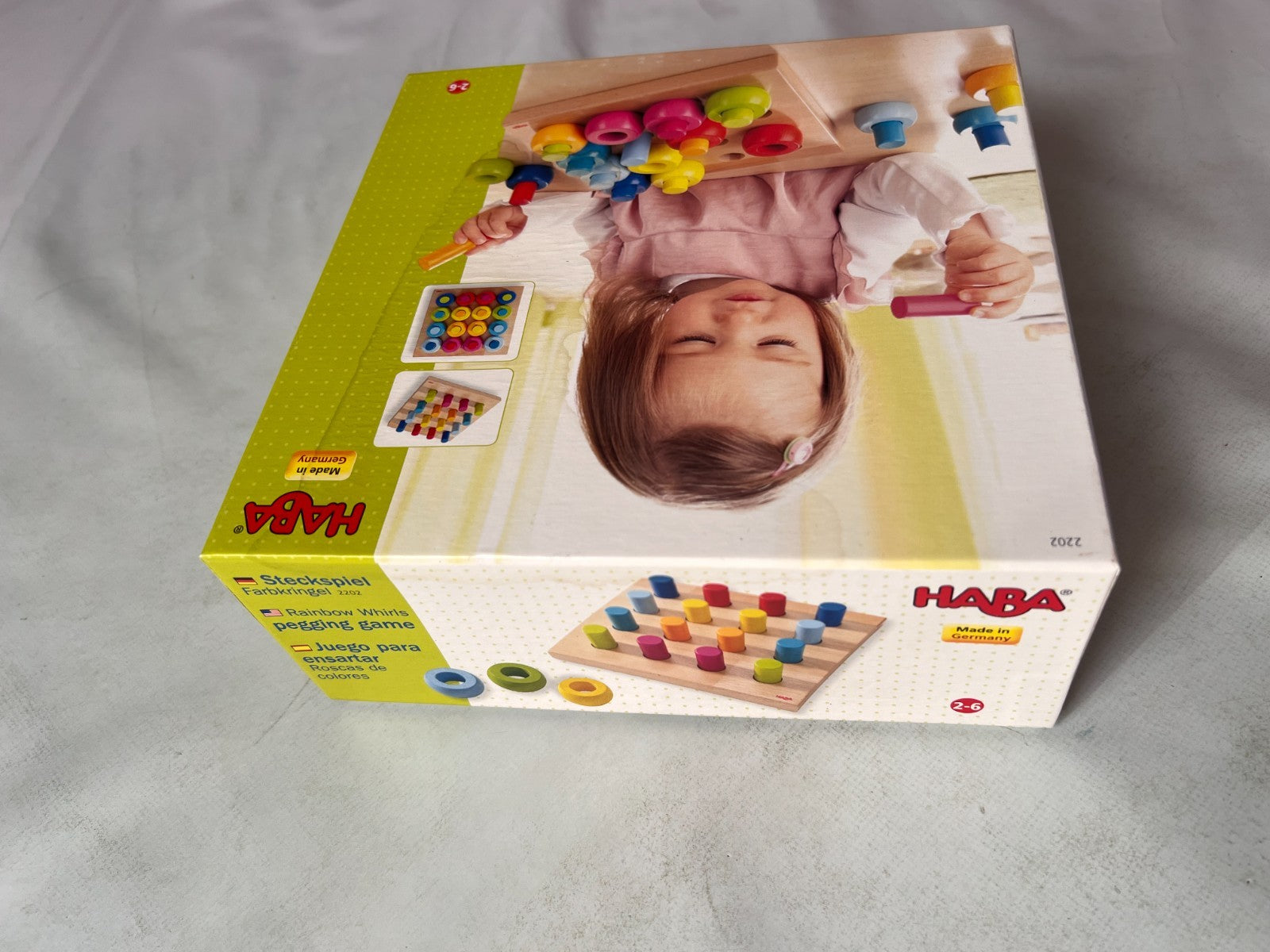 HABA Steckspiel Bunte Klötzchen Holz Motorikspielzeug Mehrfarbig - Vollständig - Ansicht 6