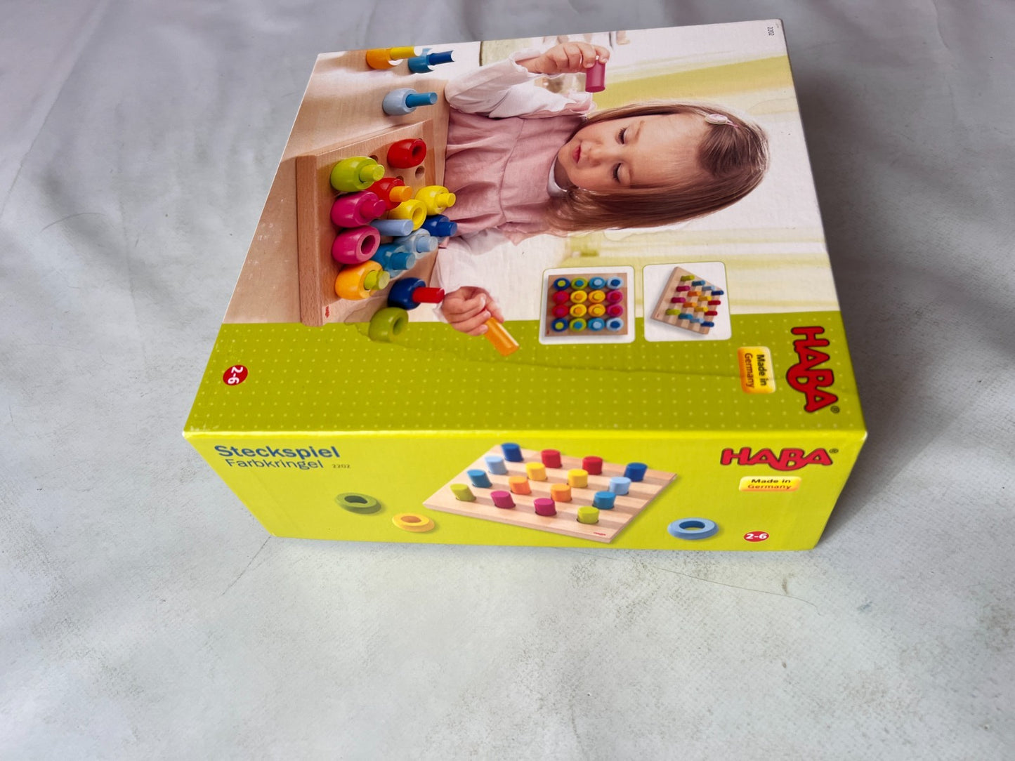 HABA Steckspiel Bunte Klötzchen Holz Motorikspielzeug Mehrfarbig - Vollständig - Ansicht 7