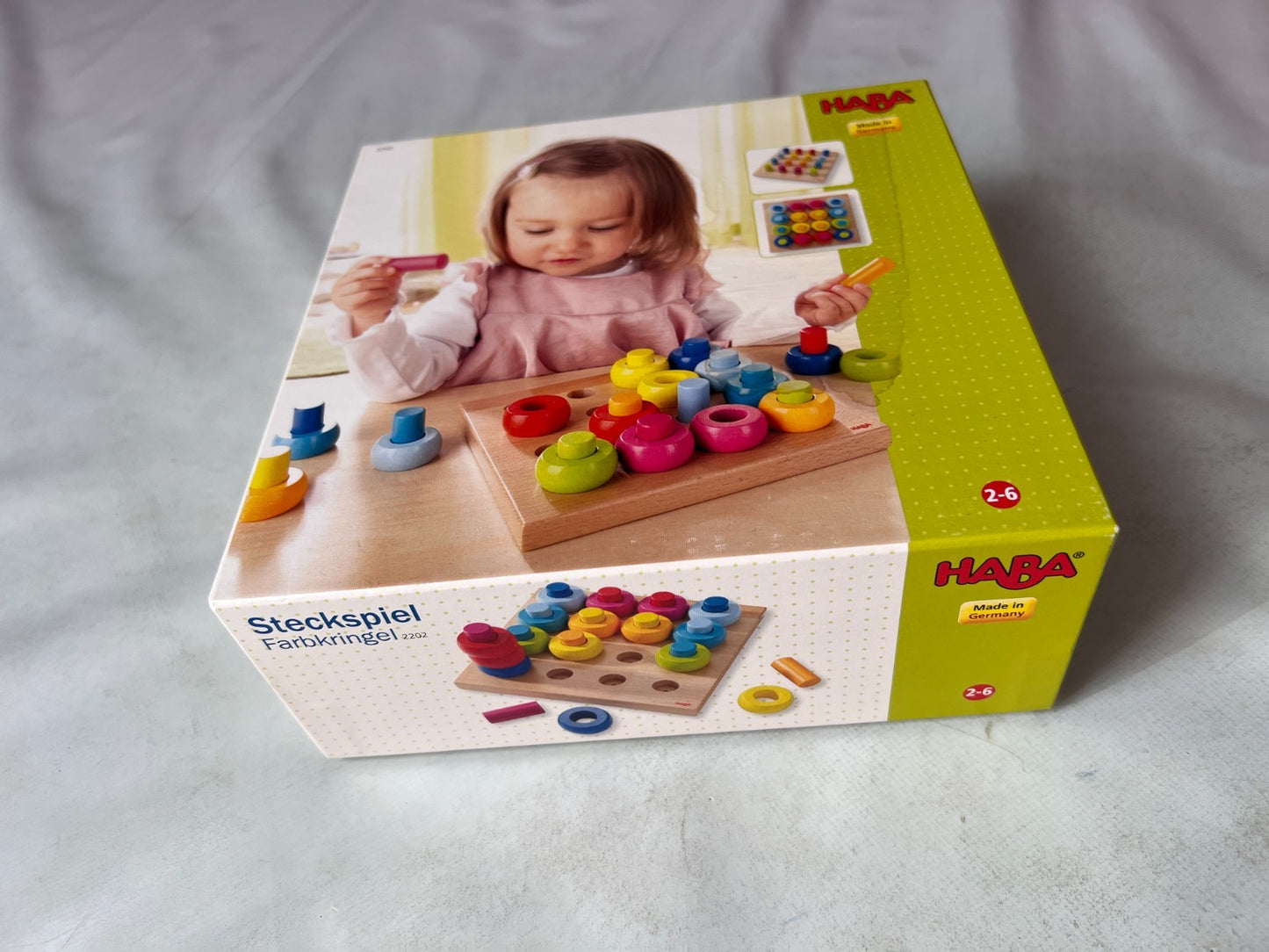 HABA Steckspiel Bunte Klötzchen Holz Motorikspielzeug Mehrfarbig - Vollständig - Ansicht 8