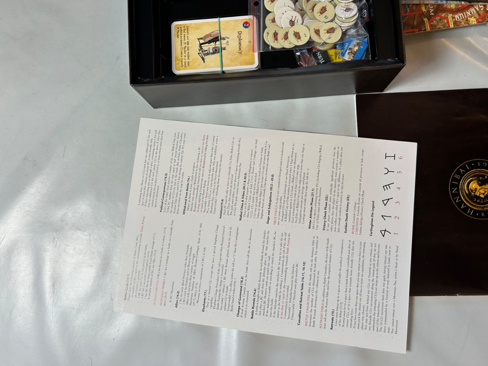 Hannibal Brettspiel Rome vs Carthage In Englisch  Vollständig - Ansicht 7