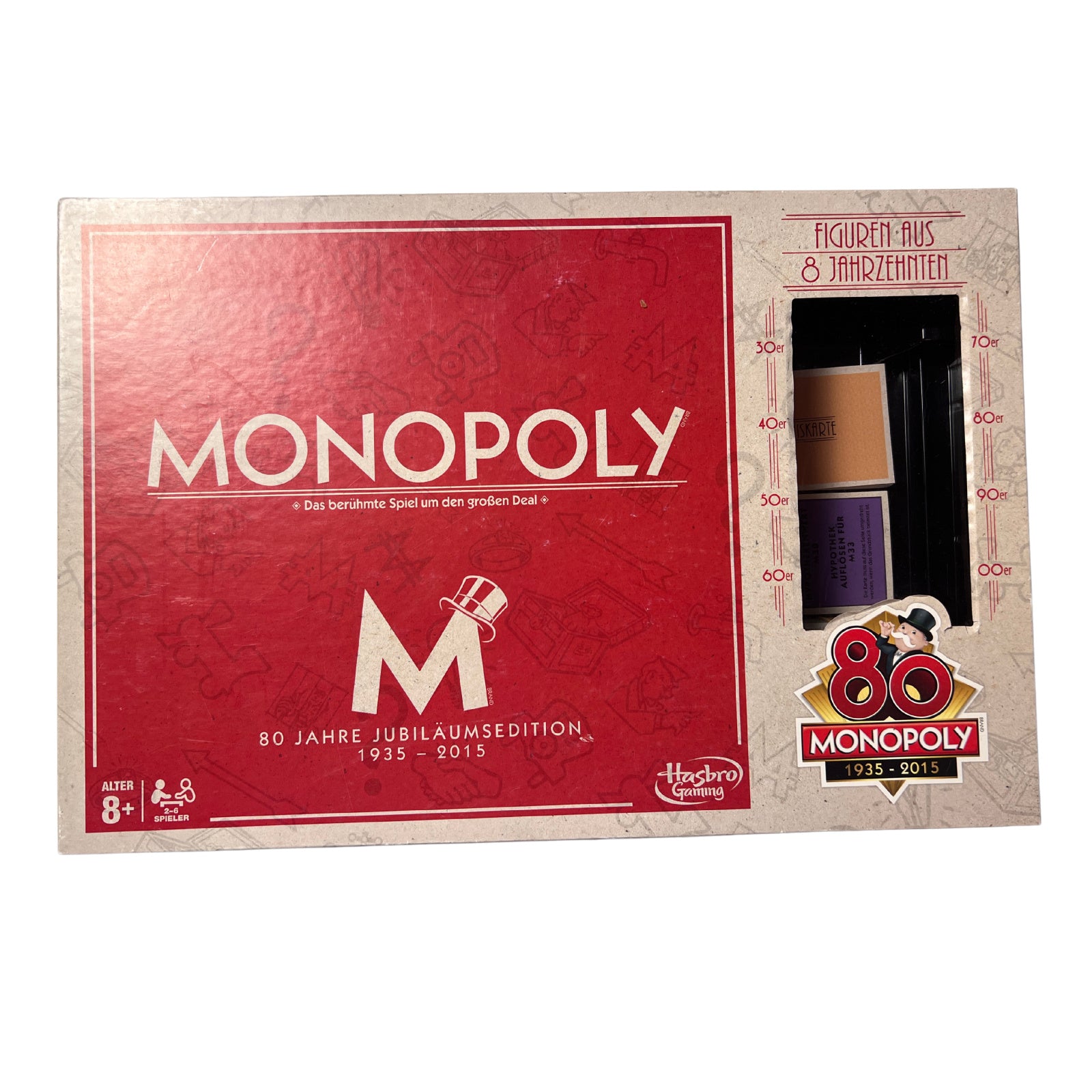 Hasbro Monopoly 80 Jahre Jubiläumsedition 1935 2015 Holz Häuser – SKU A9122 – Gesellschaftsspiel gebraucht kaufen bei Brettspielimperium