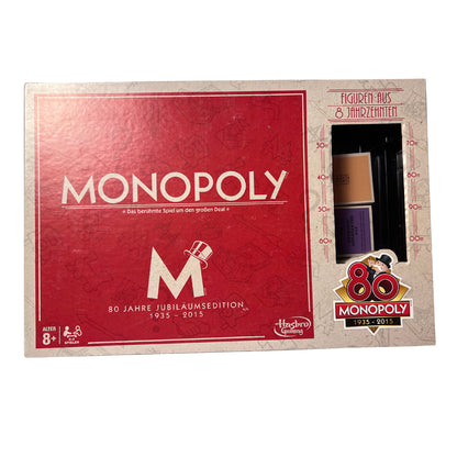 Hasbro Monopoly 80 Jahre Jubiläumsedition 1935 2015 Holz Häuser – SKU A9122 – Gesellschaftsspiel gebraucht kaufen bei Brettspielimperium