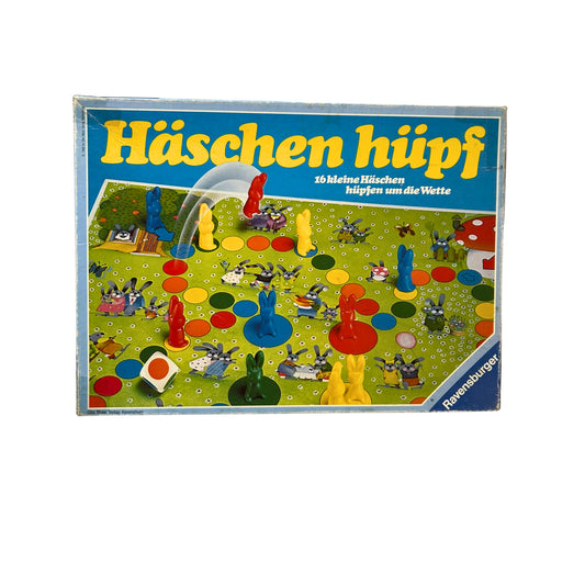 Häschen Hüpf Brettspiel Ravensburger 1986 – SKU A8662 – Gesellschaftsspiel gebraucht kaufen bei Brettspielimperium