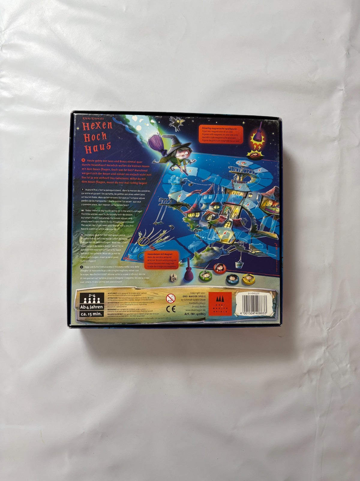 Hexen Hochhaus drei Magier Spiele Brettspiel Familienspiel Vollständig - Ansicht 10