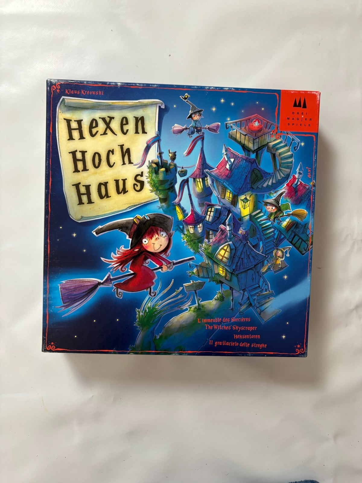 Hexen Hochhaus drei Magier Spiele Brettspiel Familienspiel Vollständig - Ansicht 2