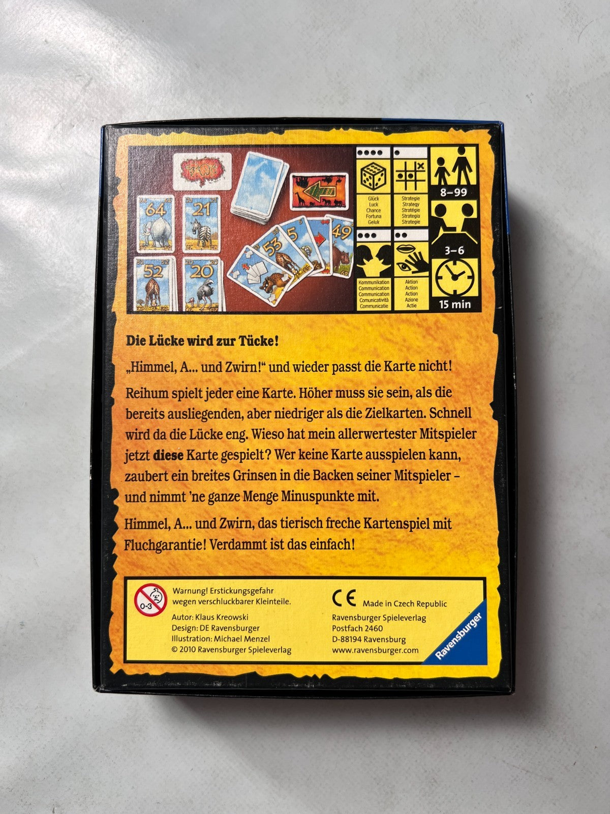 Himmel A... und Zwirn Spiel  Ravensburger   Unbespielt - Ansicht 9