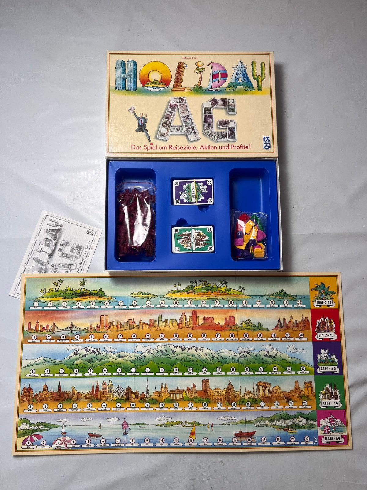 Holiday AG FX SCHMID 1990 Brettspiel Spielzeug Gesellschaftsspiel  Vollständig - Ansicht 4