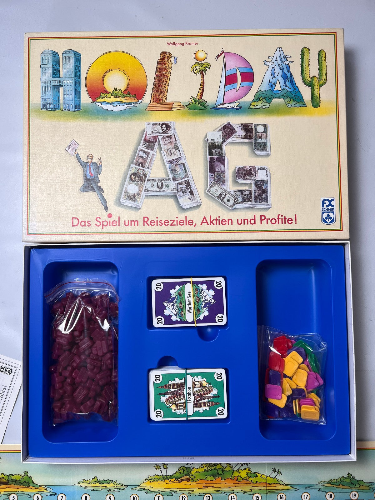 Holiday AG FX SCHMID 1990 Brettspiel Spielzeug Gesellschaftsspiel  Vollständig - Ansicht 5