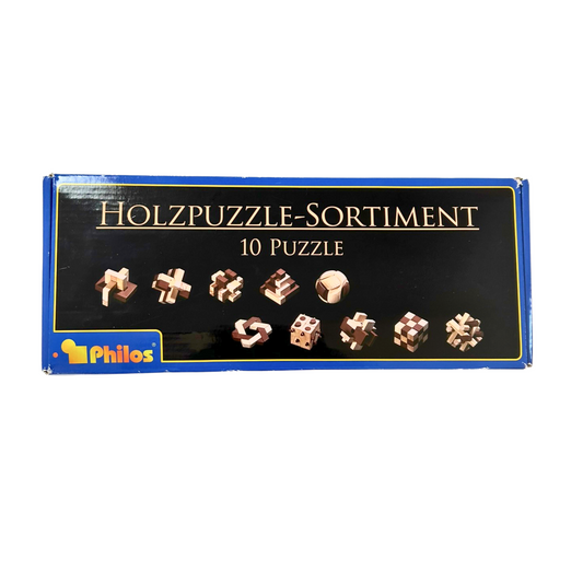 Holzpuzzle-Sortiment - 10 Puzzle - Philos - Vollständig - Ansicht 1