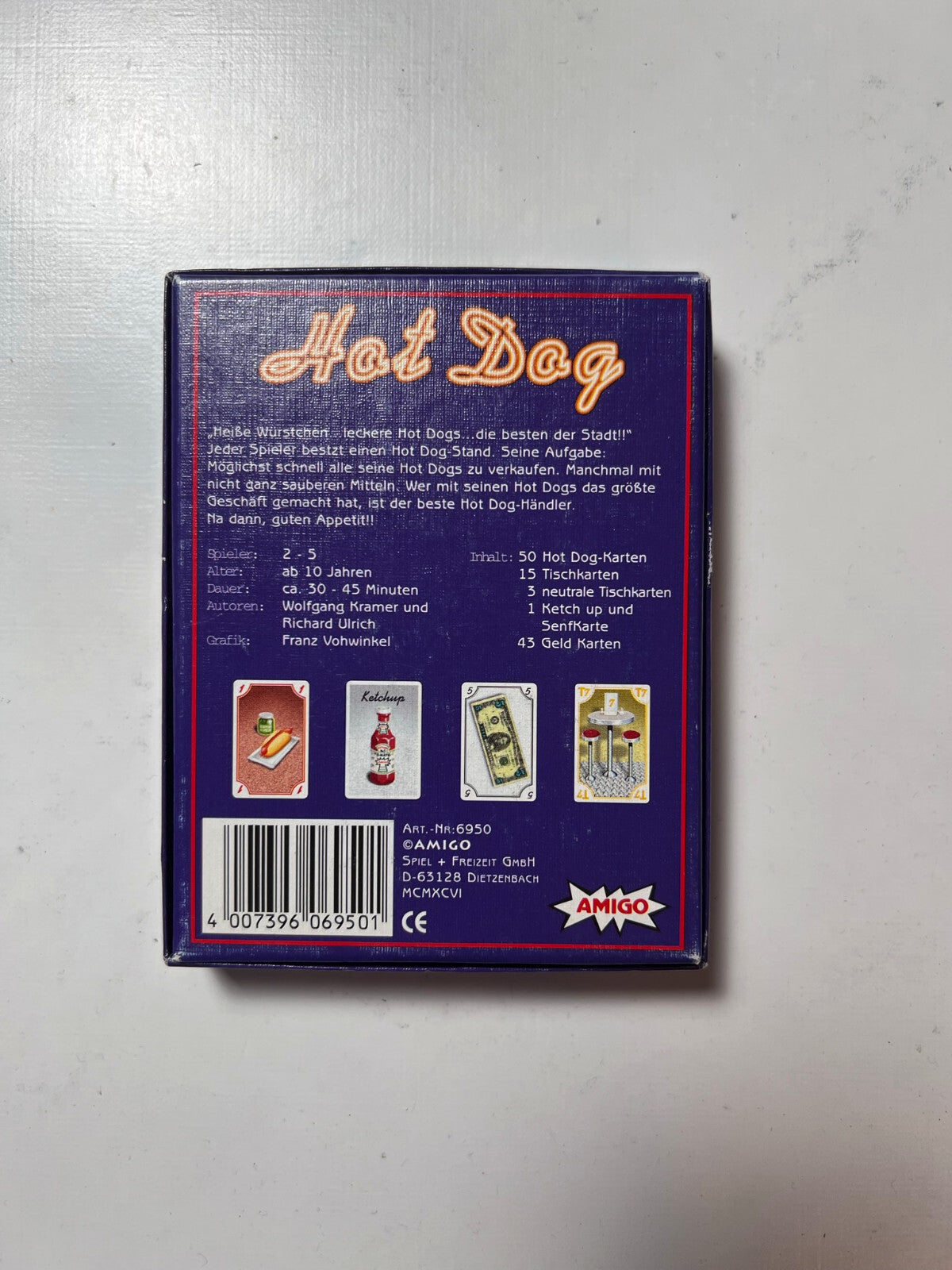 Hot Dog Kartenspiel Amigo Spiele 1996 - Vollständig - Ansicht 2
