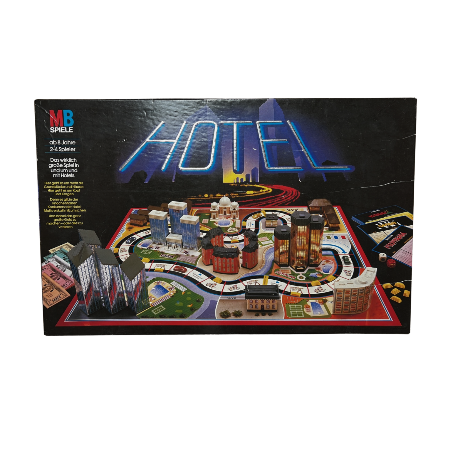 Hotel Brettspiel MB mit Laternen Spieleklassiker Große schwarze Ausgabe Vollstän - Ansicht 1