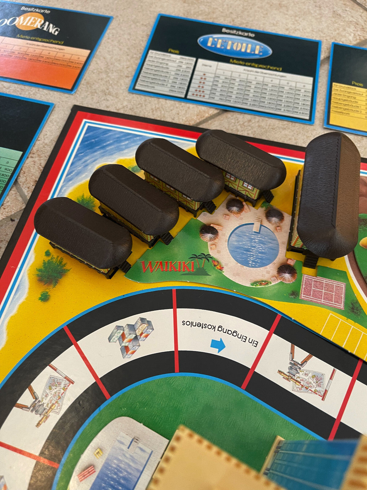 Hotel Brettspiel MB mit Laternen Spieleklassiker Große schwarze Ausgabe Vollstän - Ansicht 11