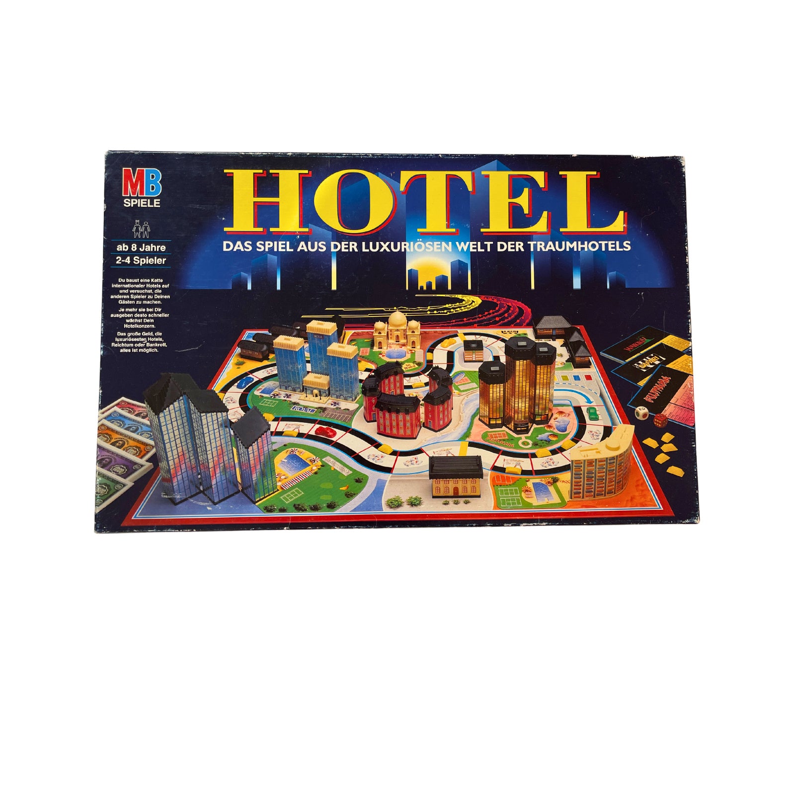 Hotel Brettspiel MB-Spiele Ausgabe 1993 - Mit Laternen – SKU A3131 – Gesellschaftsspiel gebraucht kaufen bei Brettspielimperium