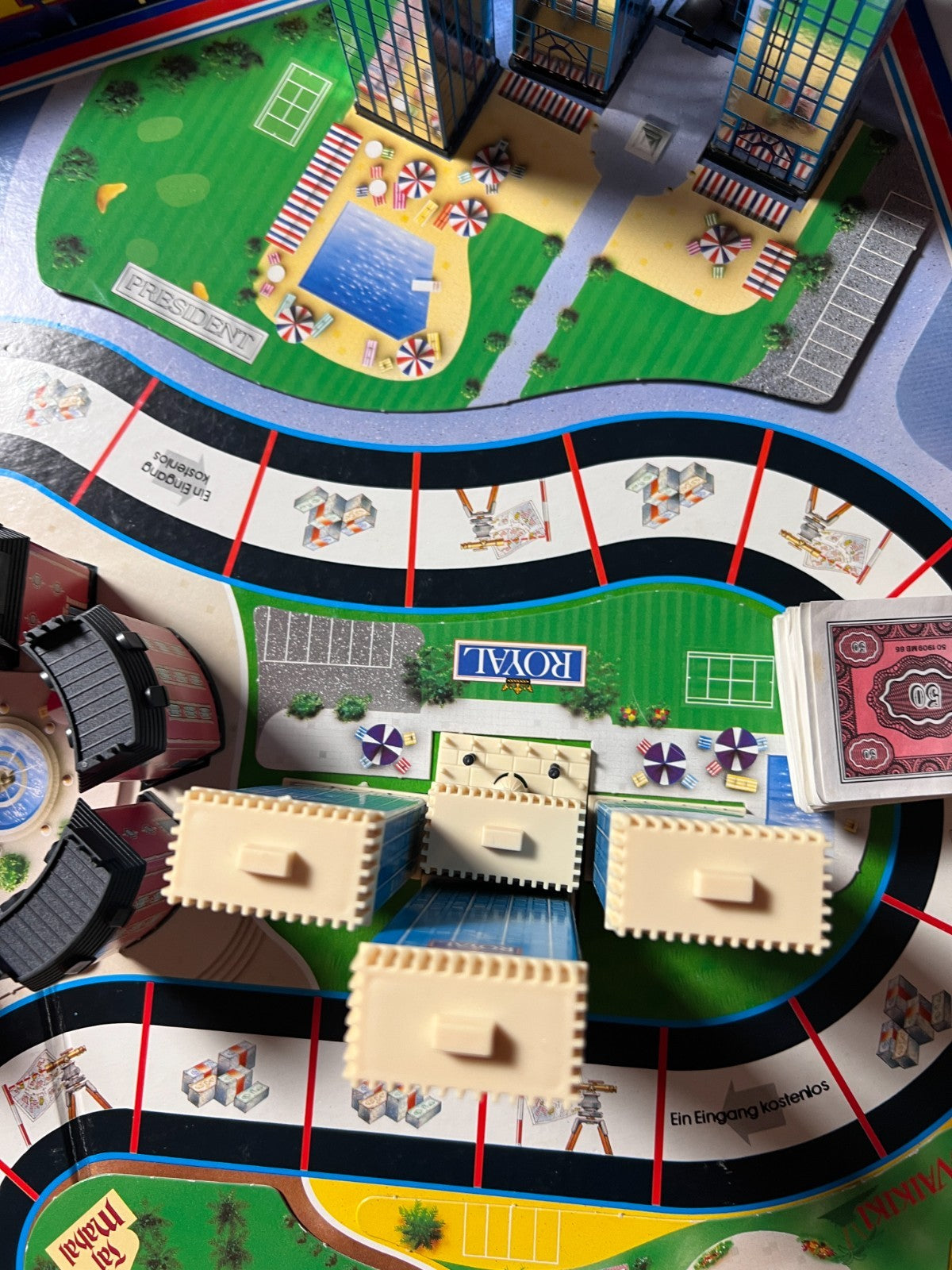 Hotel Brettspiel MBSpiele  Ausgabe 1993  Mit Laternen  Vollständig - Ansicht 5