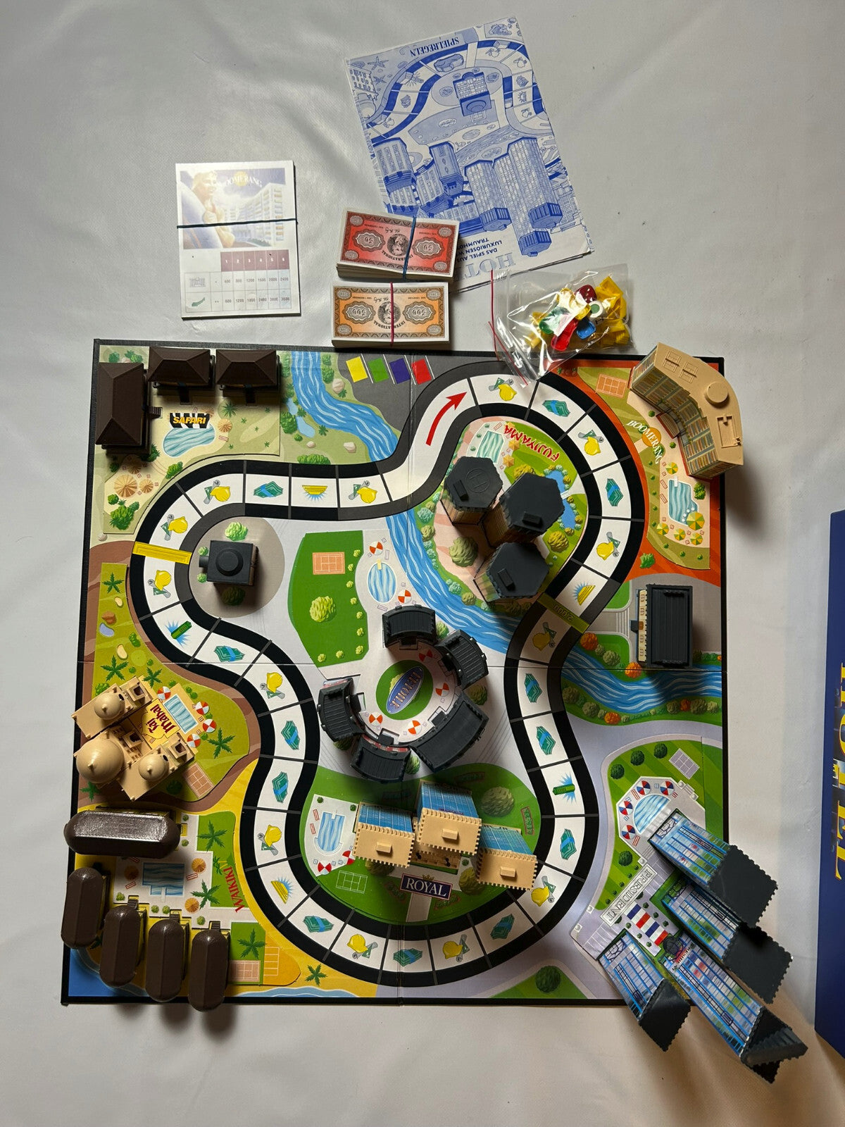 Hotel Brettspiel Parker 2004 blaue Ausgabe - 2Laternen  - Vollständig - Ansicht 4