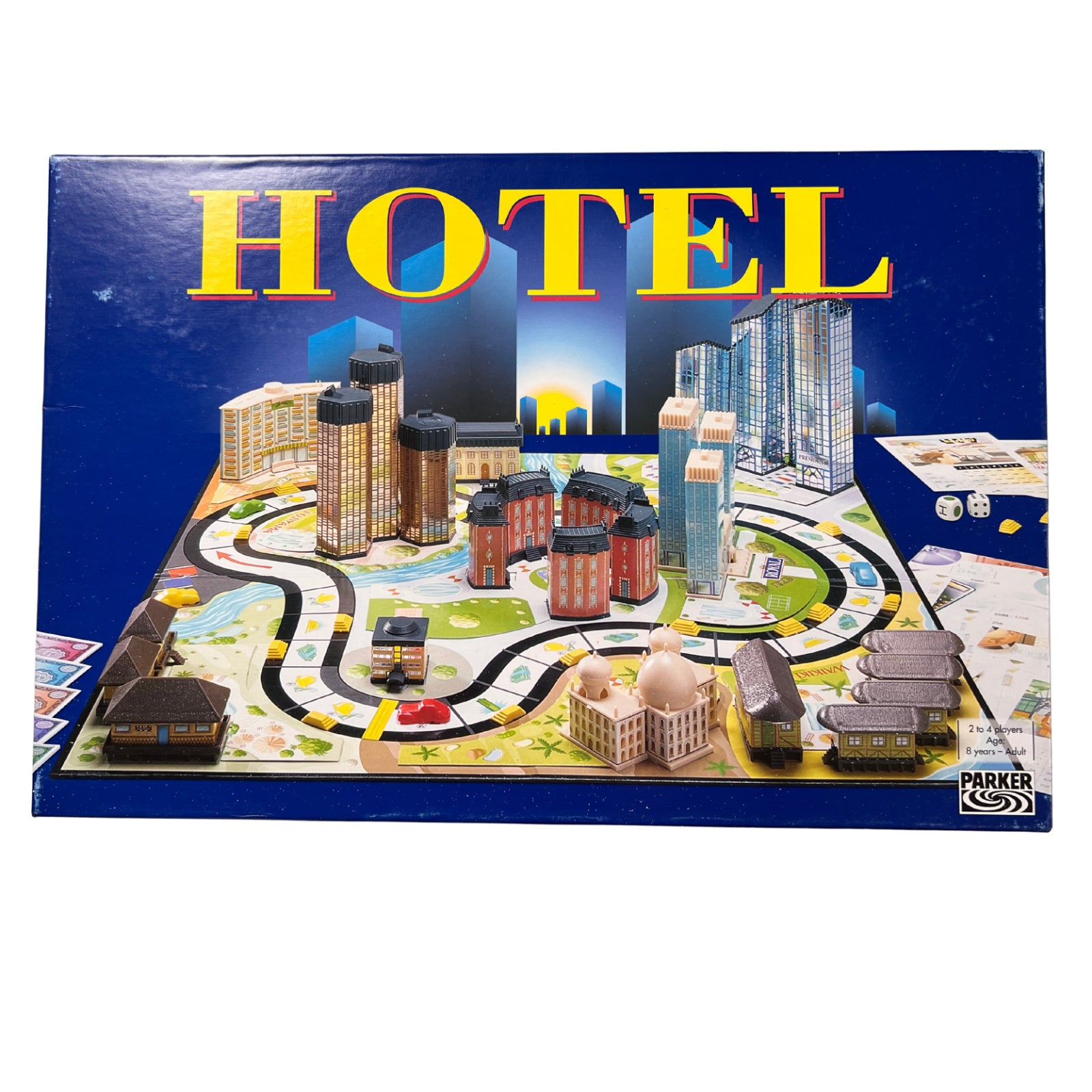 Hotel -Parker 2004 blaue Ausgabe - 2Laternen – SKU A12066 – Gesellschaftsspiel gebraucht kaufen bei Brettspielimperium