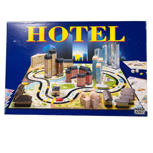 Hotel -Parker 2004 blaue Ausgabe - 2Laternen – SKU A12066 – Gesellschaftsspiel gebraucht kaufen bei Brettspielimperium