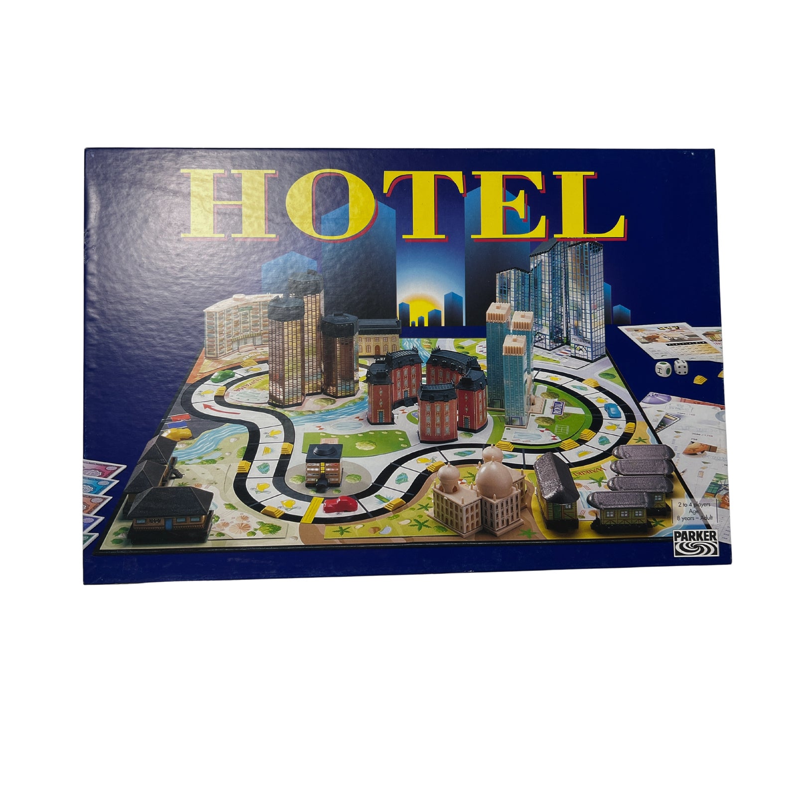 Hotel -Parker 2004 blaue Ausgabe - 2Laternen – SKU A6409 – Gesellschaftsspiel gebraucht kaufen bei Brettspielimperium