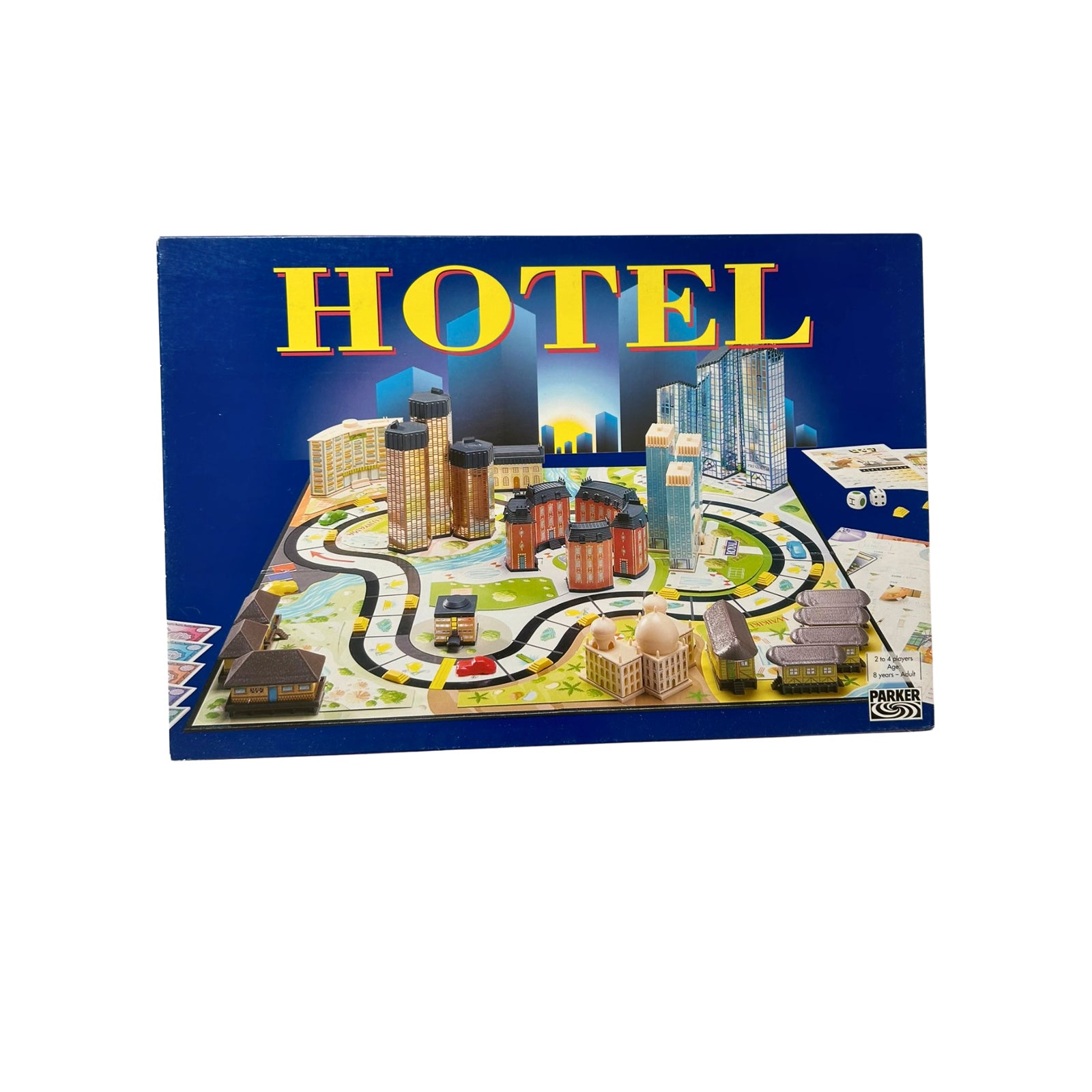 Hotel -Parker 2004 blaue Ausgabe - 2Laternen – SKU A6666 – Gesellschaftsspiel gebraucht kaufen bei Brettspielimperium