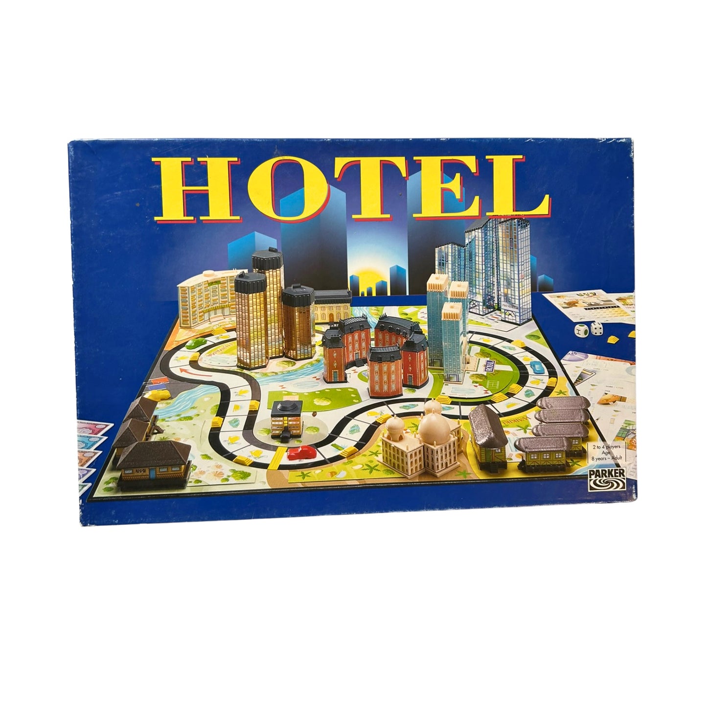 Hotel -Parker 2004 blaue Ausgabe - 2Laternen – SKU A7815 – Gesellschaftsspiel gebraucht kaufen bei Brettspielimperium