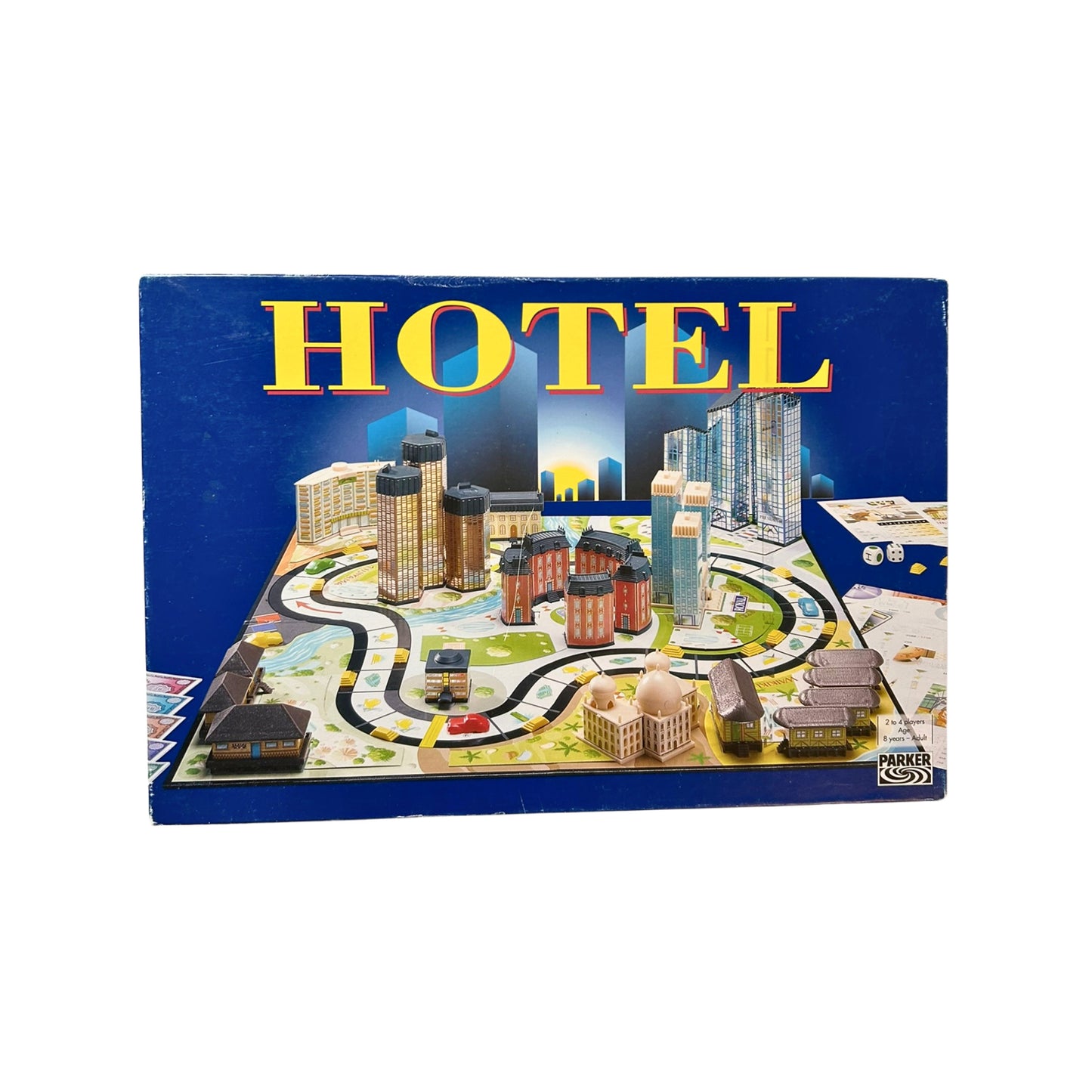 Hotel -Parker 2004 blaue Ausgabe - 2Laternen – SKU A8649 – Gesellschaftsspiel gebraucht kaufen bei Brettspielimperium