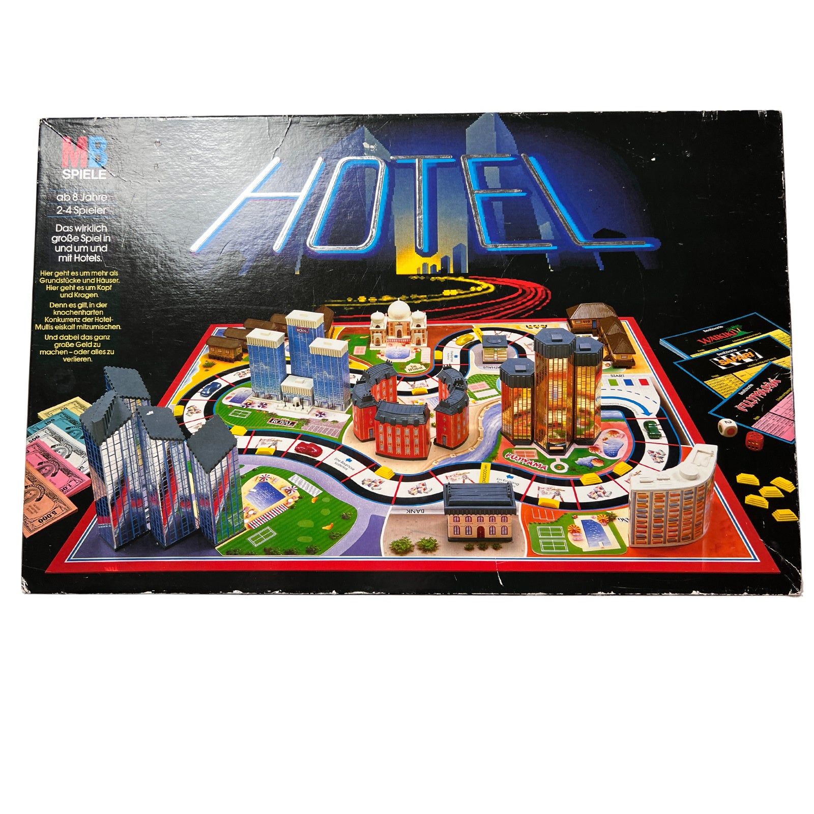 Hotel von MB Komplett ohne Laternen MB Große schwarze AusgabeVollständig – SKU A4925 – Gesellschaftsspiel gebraucht kaufen bei Brettspielimperium