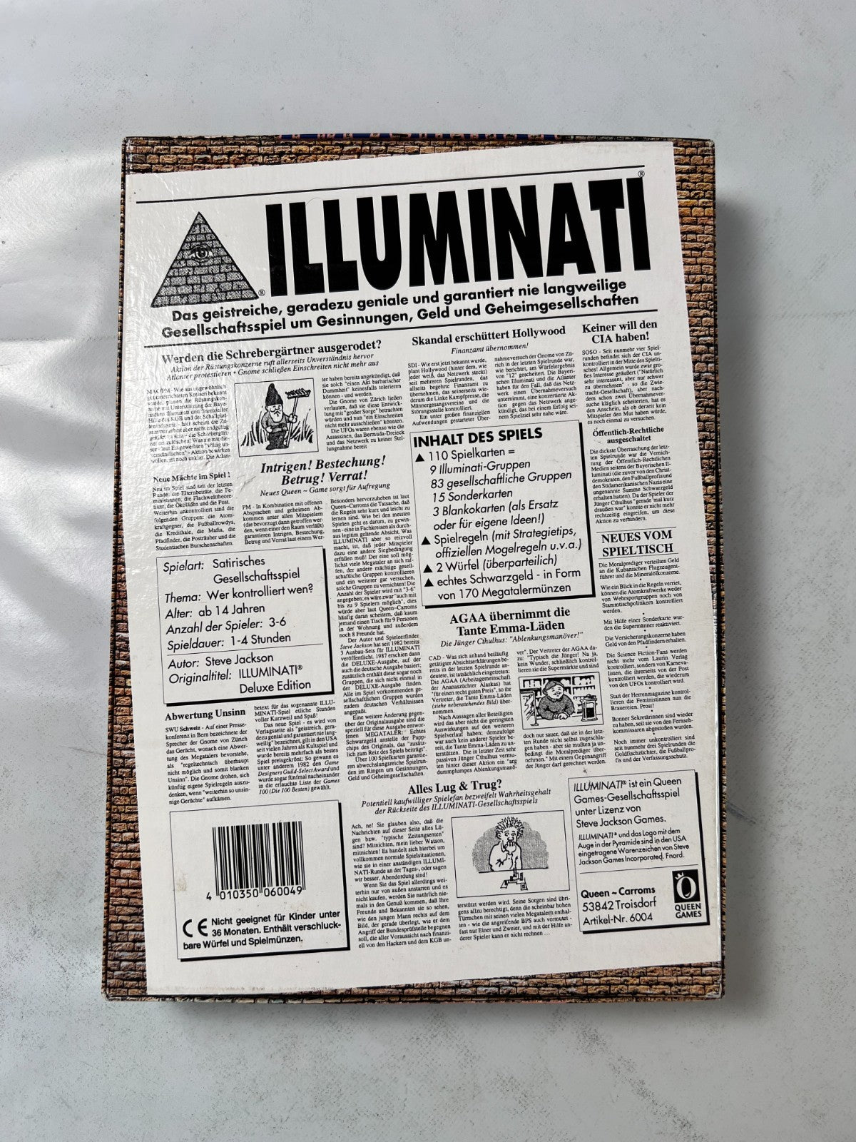 Illuminati Citadel Queen Games Deutsch 3. Auflage 1994  Vollständig - Ansicht 9