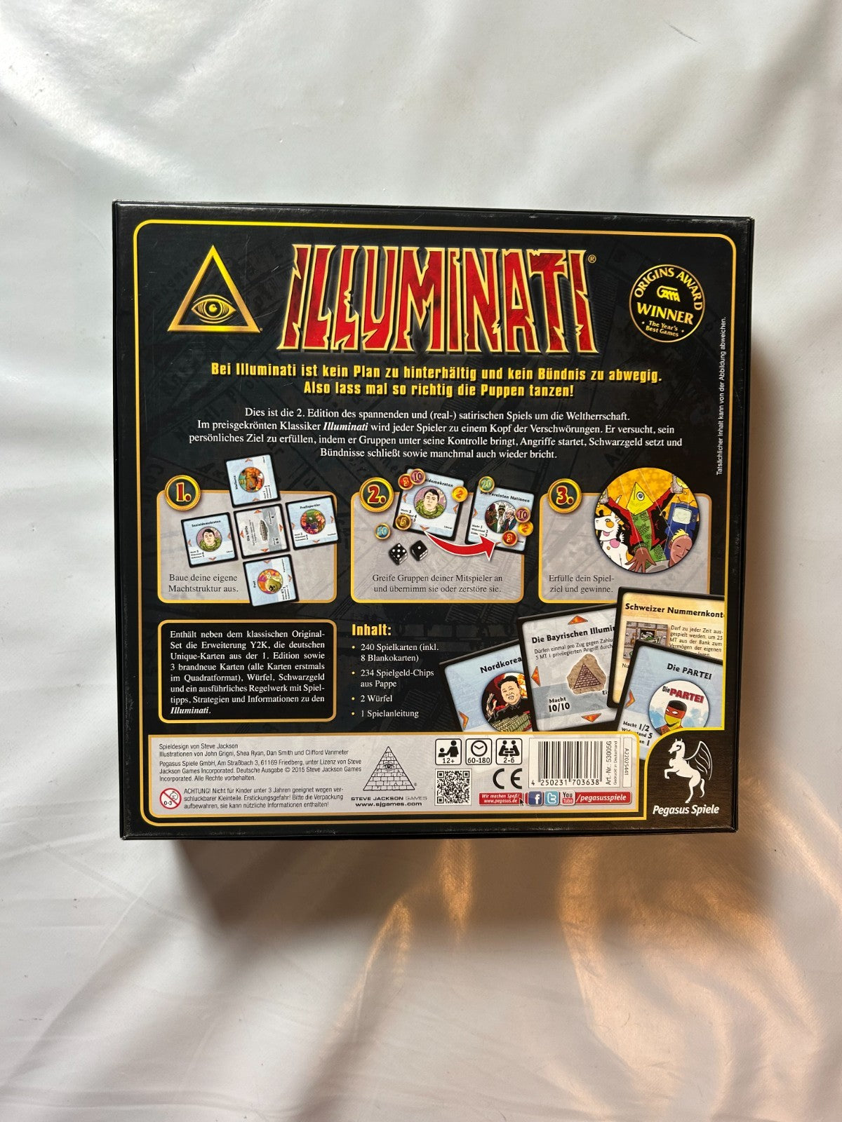 Illuminati Spiel von Pegasus Brettspiel Steve Jackson  Vollständig - Ansicht 8